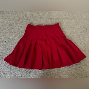 Red school girl skirt‎ size small